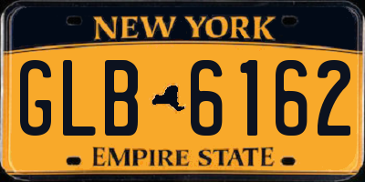 NY license plate GLB6162