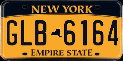 NY license plate GLB6164