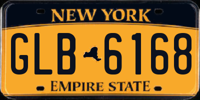 NY license plate GLB6168
