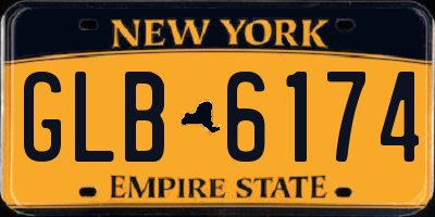 NY license plate GLB6174