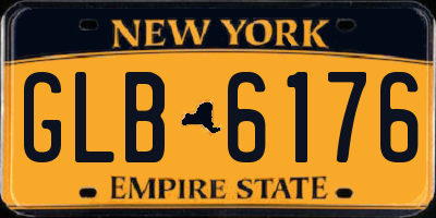NY license plate GLB6176