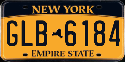NY license plate GLB6184