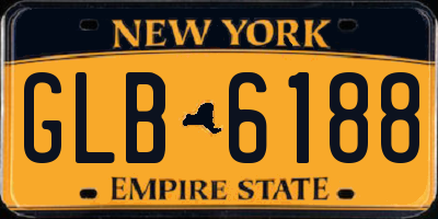 NY license plate GLB6188