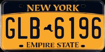 NY license plate GLB6196
