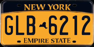NY license plate GLB6212