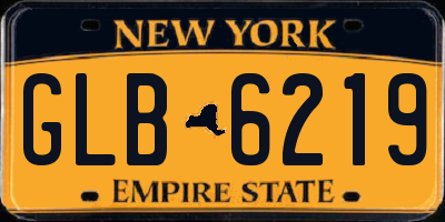 NY license plate GLB6219