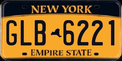 NY license plate GLB6221