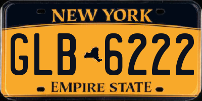 NY license plate GLB6222