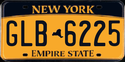 NY license plate GLB6225
