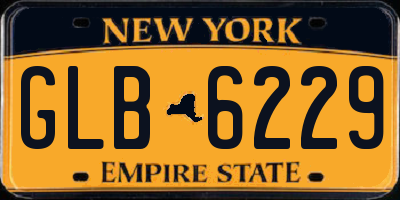 NY license plate GLB6229