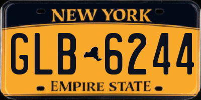 NY license plate GLB6244