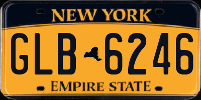 NY license plate GLB6246