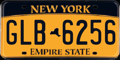 NY license plate GLB6256