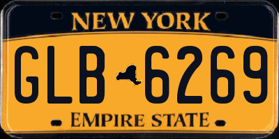 NY license plate GLB6269