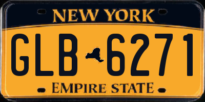 NY license plate GLB6271
