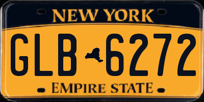 NY license plate GLB6272