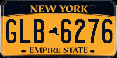 NY license plate GLB6276