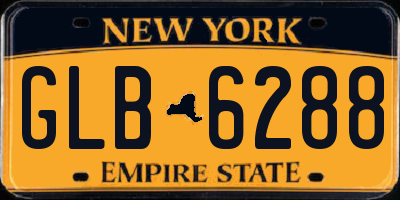 NY license plate GLB6288