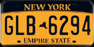NY license plate GLB6294