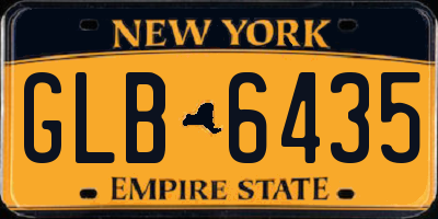 NY license plate GLB6435