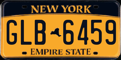 NY license plate GLB6459