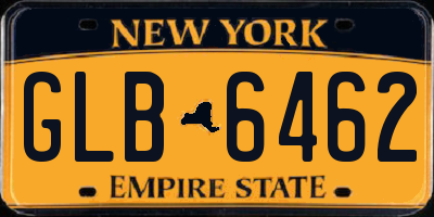 NY license plate GLB6462