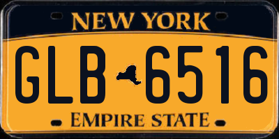NY license plate GLB6516