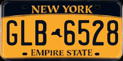 NY license plate GLB6528
