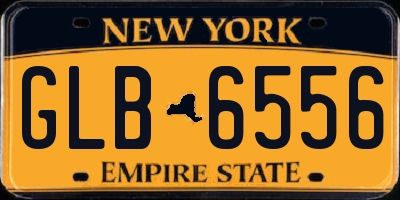 NY license plate GLB6556