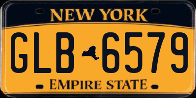 NY license plate GLB6579