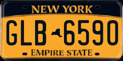 NY license plate GLB6590