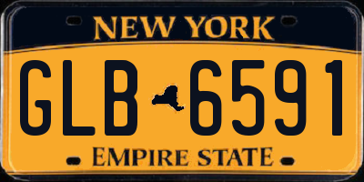 NY license plate GLB6591