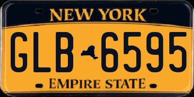 NY license plate GLB6595