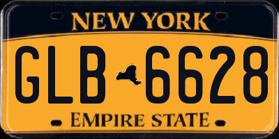 NY license plate GLB6628