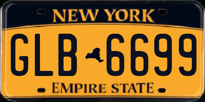 NY license plate GLB6699