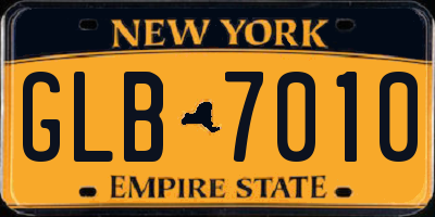 NY license plate GLB7010