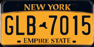NY license plate GLB7015