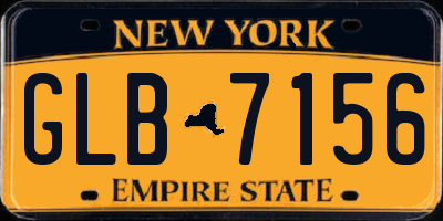 NY license plate GLB7156