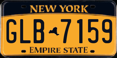 NY license plate GLB7159