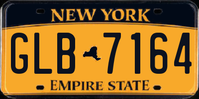 NY license plate GLB7164