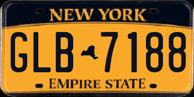 NY license plate GLB7188