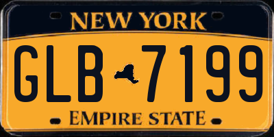 NY license plate GLB7199