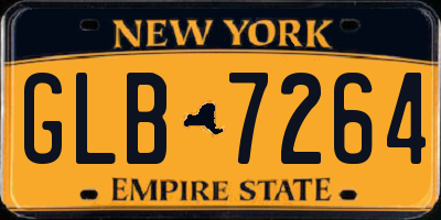 NY license plate GLB7264