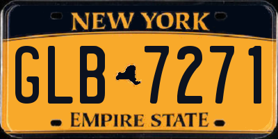 NY license plate GLB7271