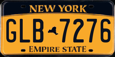 NY license plate GLB7276