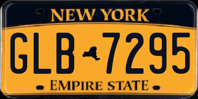 NY license plate GLB7295