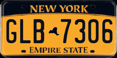 NY license plate GLB7306