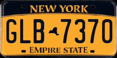 NY license plate GLB7370