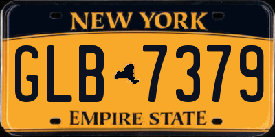 NY license plate GLB7379