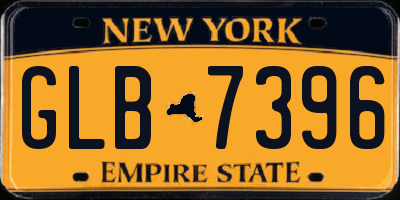 NY license plate GLB7396
